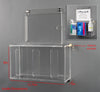 Deco Wall Mount Locking Sanitizing Station with Sign Sleeve