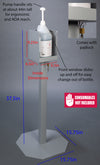 Gallon Hand Sanitizer Stand-Steel, Locking