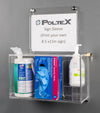 Deco Wall Mount Locking Sanitizing Station with Sign Sleeve