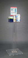 Respiratory Hygiene Station Q on Acrylic Stand