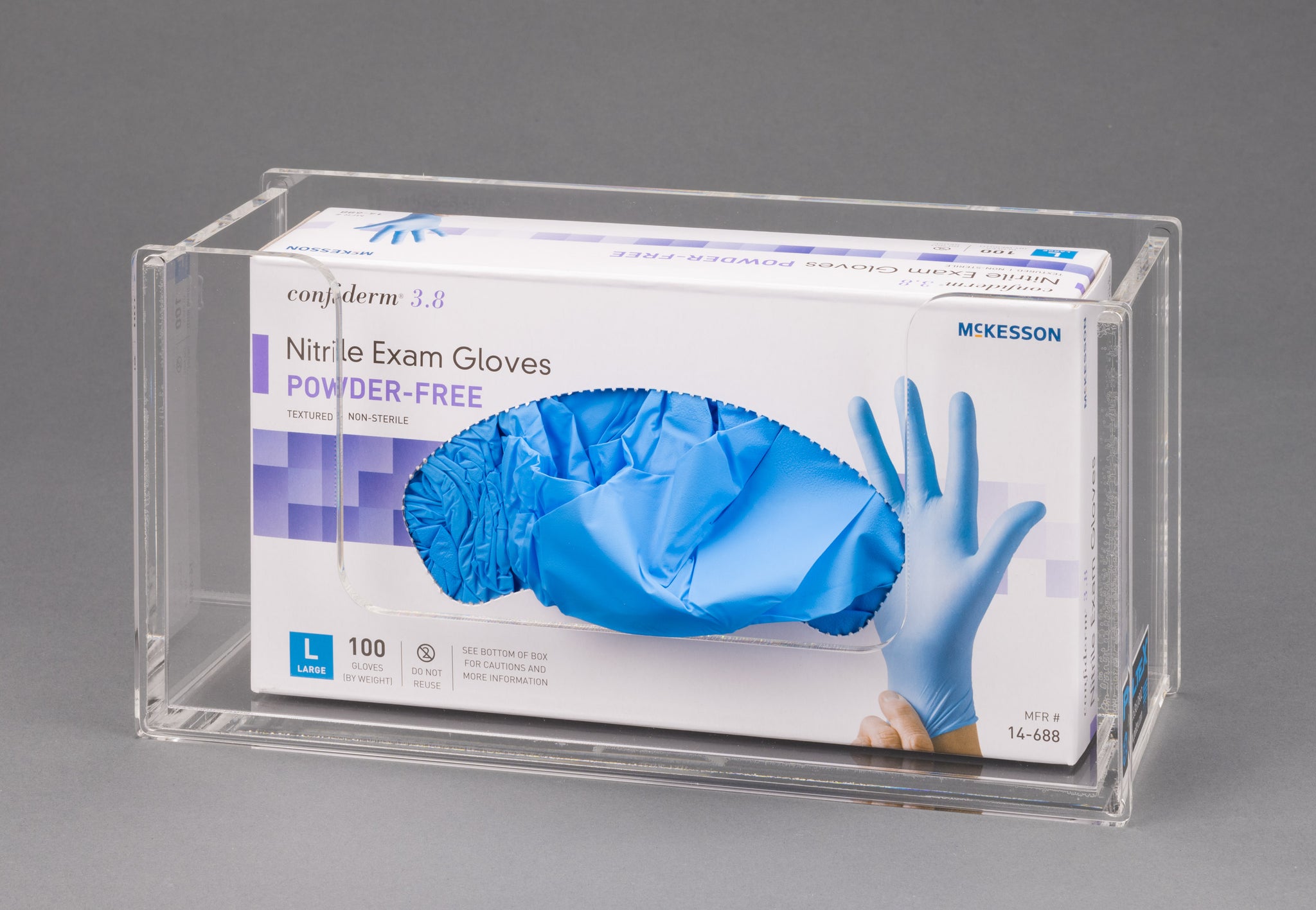 Acrylic Glove Box Holder (Magnets) - Poltex
